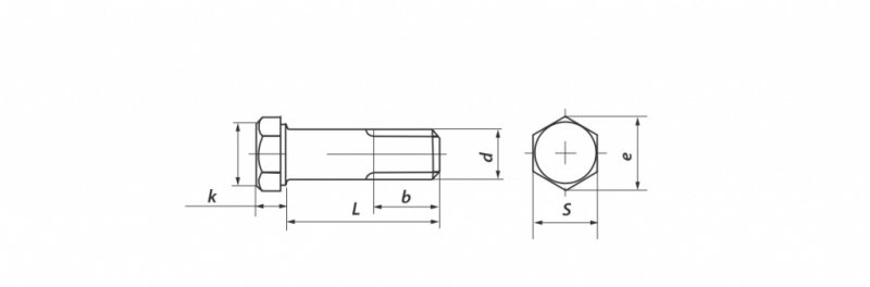 Autocad чертеж болта